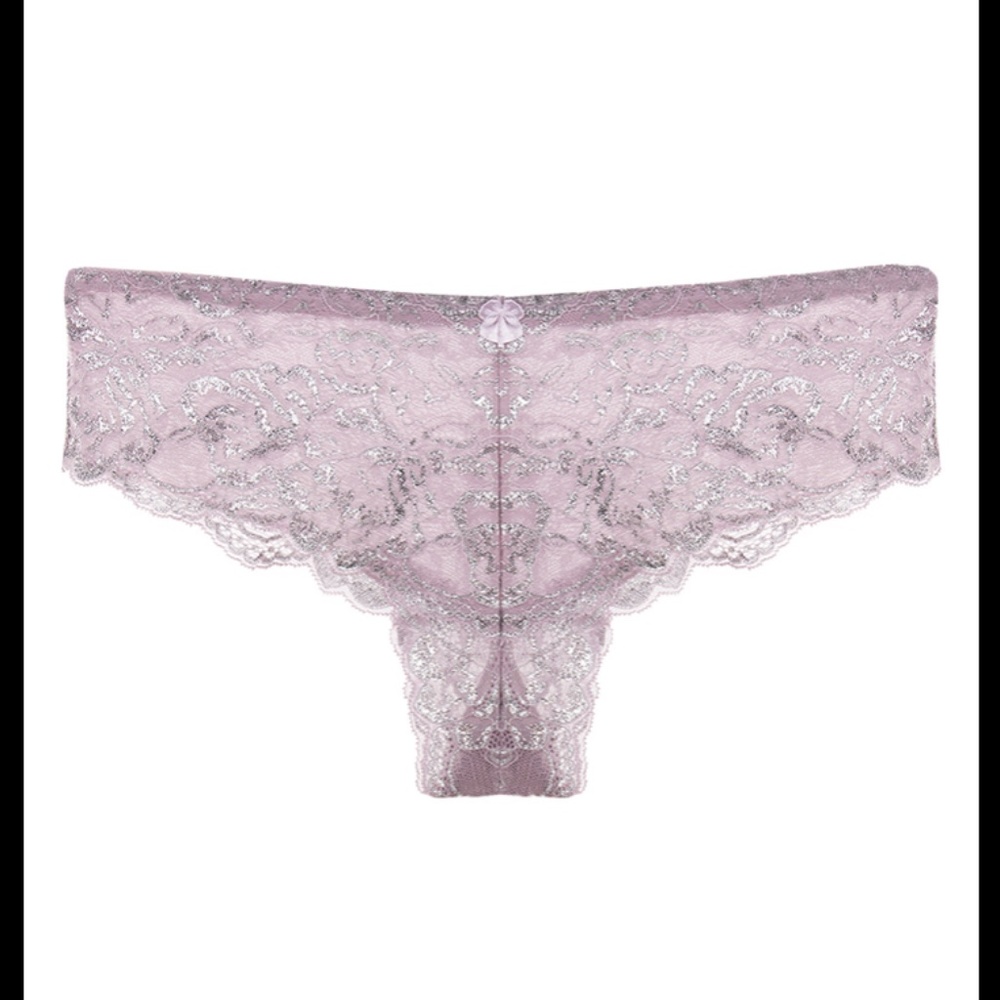 Lavender Metallic Lace Hipster